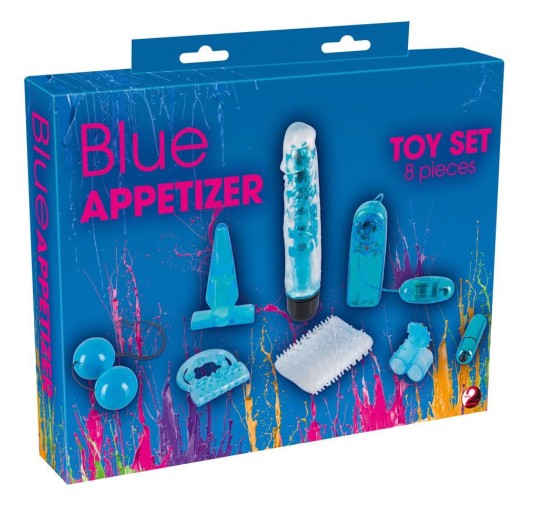 Blue Appetizer 8-piece set